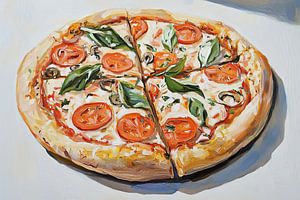 Buntes Pizzagericht