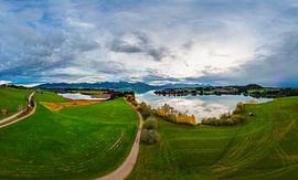 Panorama Forggensee in de Allgäu