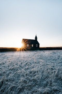 Sunrise at Búðakirkja - Iceland's black church