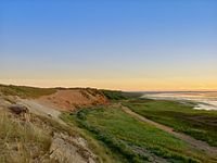 Sylt, panoramisch uitzicht over de klif in Morsum