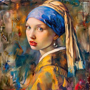 Girl with a Pearl Earring | Vermeer's Girl by ARTEO Paintings