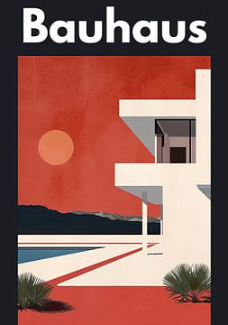 Bauhaus poster art print by Niklas Maximilian