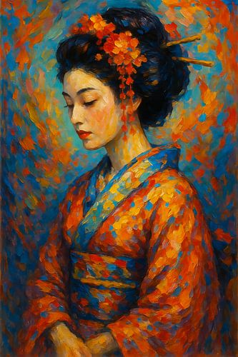 Geisha schilderij
