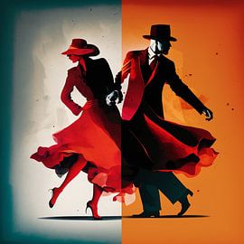 Couple dance Hobby Sport dynamic Rhythm elegant chic