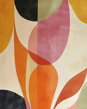Modern en abstract in pastelkleuren van Studio Allee