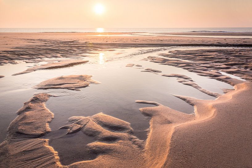 Small beach lake on the Red Cliff near Kampen, Sylt by Christian Müringer