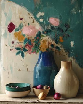 Farbenfrohes Stillleben mit besonderem Pfiff