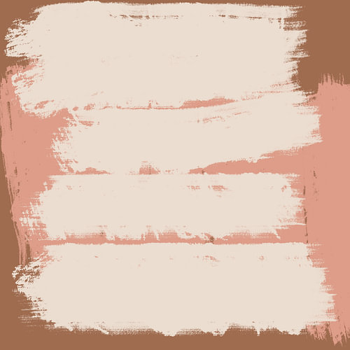 Coups de pinceau abstraits et minimalistes dans des tons de blanc, rose et terre cuite sur Dina Dankers