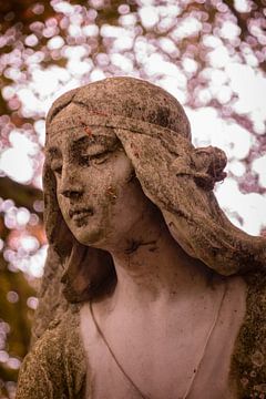 Statue at a cemetery by Vivian Teuns