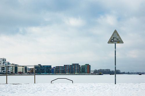 Winter im Stadthafen in Rostock