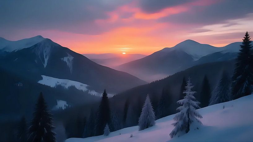 L'enchantement de la neige étincelante par Jean Pierre