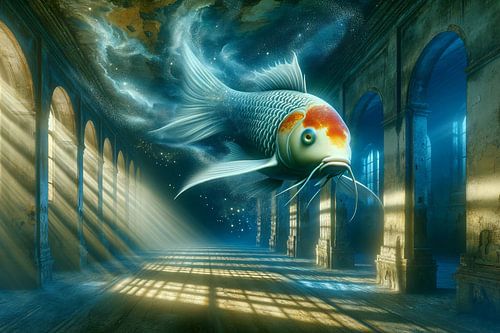Surrealistische ontmoeting in de kosmische onderwaterwereld