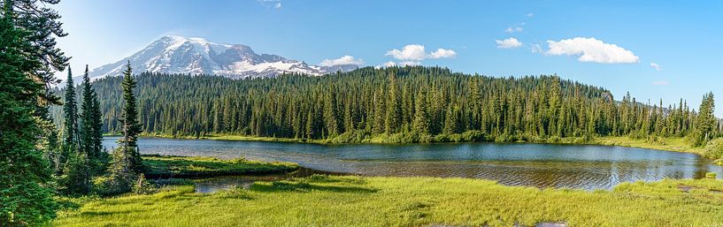 Stratovolcano Mount Rainier. by Jaap van den Berg