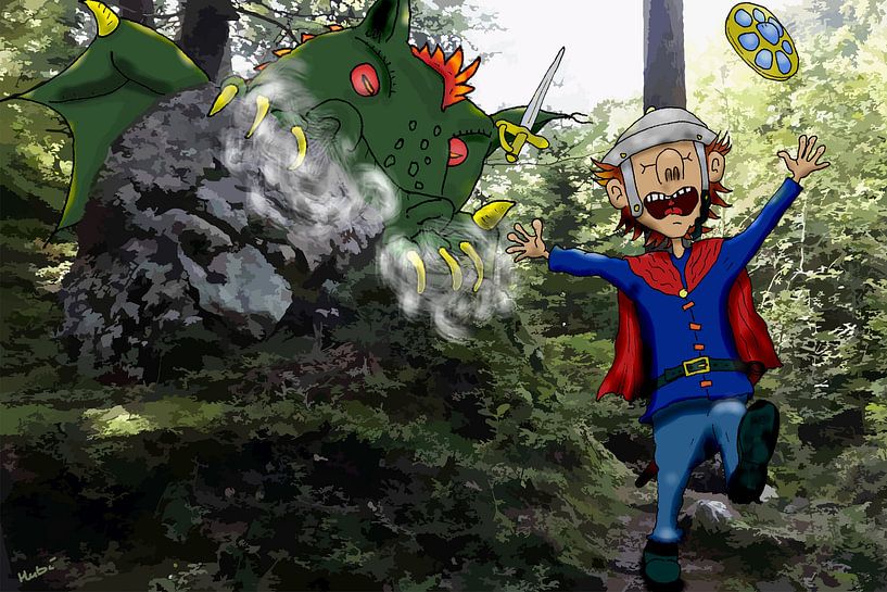 Le dragon de la forêt par HEUBEERE Cartoons