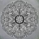 Mandala grafisch, zwart-wit van Rietje Bulthuis thumbnail