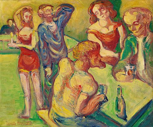 Emile Bernard - Im Kabarett (1887)