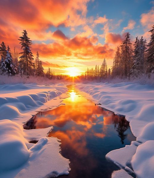 Winterzauber von fernlichtsicht