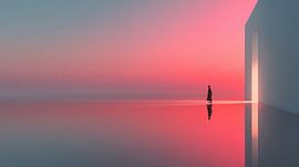 Door to Freedom: Minimalism Panorama