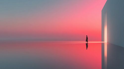 Deur naar vrijheid minimalisme panorama