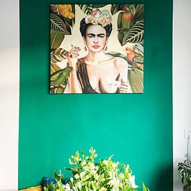 Customer photo: Frida con Amigos Mexican by Nettsch ., on canvas