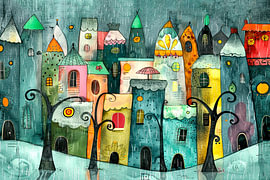 A play of colours in the rain by Erich Krätschmer
