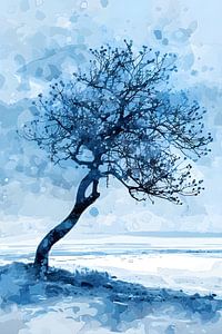 Delft Blue Painting | Tree Painting