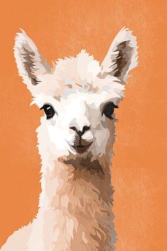 Alpaca in Orange by Whale & Sons
