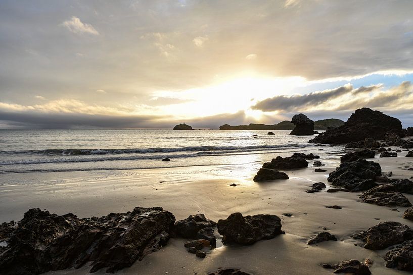 Plage avec lever du soleil par Robert Styppa