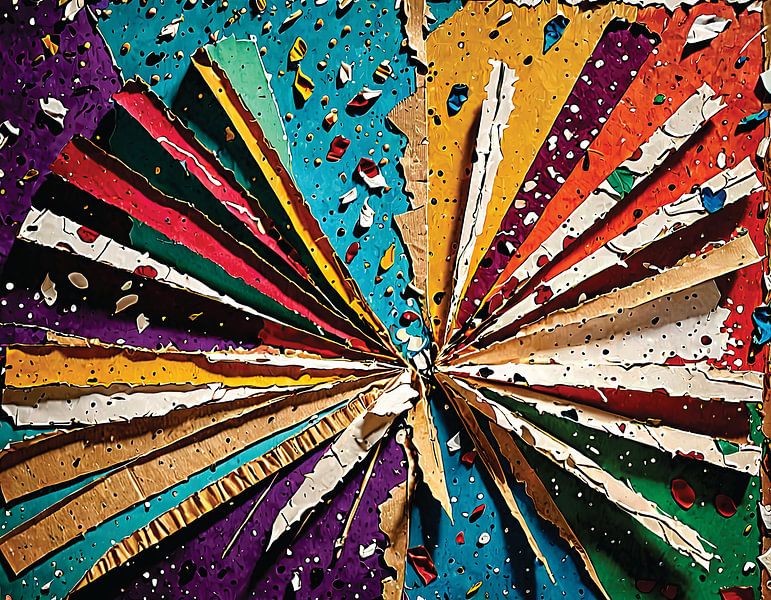 Abstract collage 5 by Timba Art