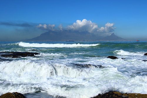 Blick auf den Tafelberg Bluebbergstrand