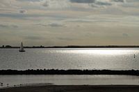 Avondzon op het water