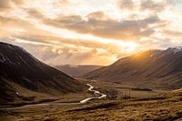 The golden hour above Iceland