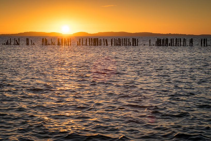 Sunset at the Bodden by Martin Wasilewski