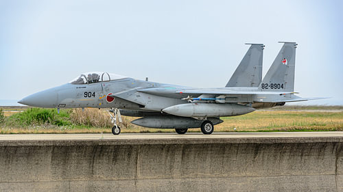 Japanische Mitsubishi/McDonnell Douglas F-15J Eagle.