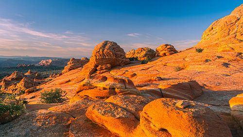 Zonsondergang in de South Coyote Buttes, Arizona