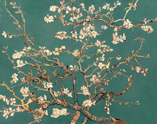 Mandelblüte grün - Vincent van Gogh von Masters Revisited
