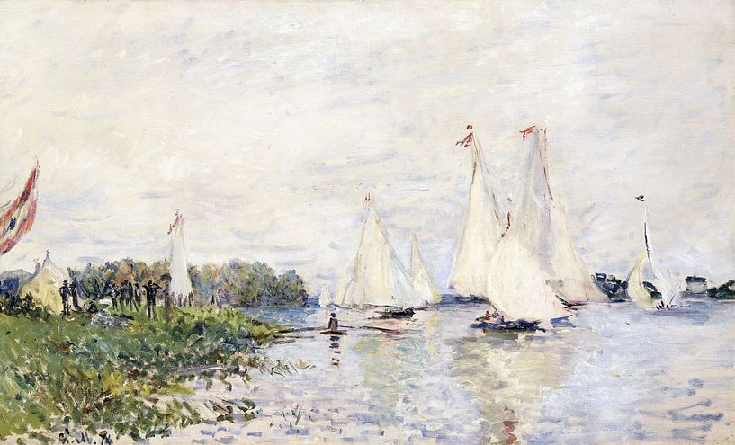 Claude Monet, Regatta in Argenteuil,2 von finemasterpiece