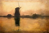 Dutch mill at dawn