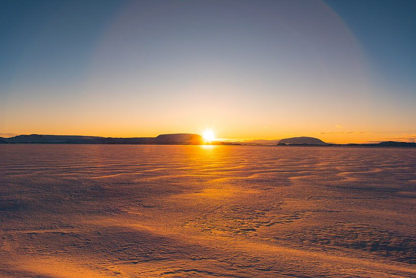 Sunrise over Lake Mývatn by Andreas Jansen