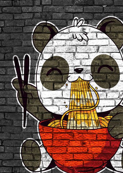 Anime Panda Bär Ramen Noodles von KalliDesignShop