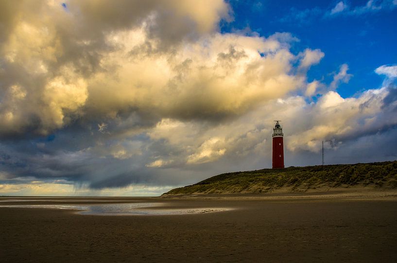 Sturm am Eierland-Leuchtturm | Texel von Ricardo Bouman Fotografie