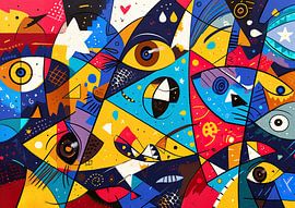 Glückliche Augen | Farbiges Gesicht