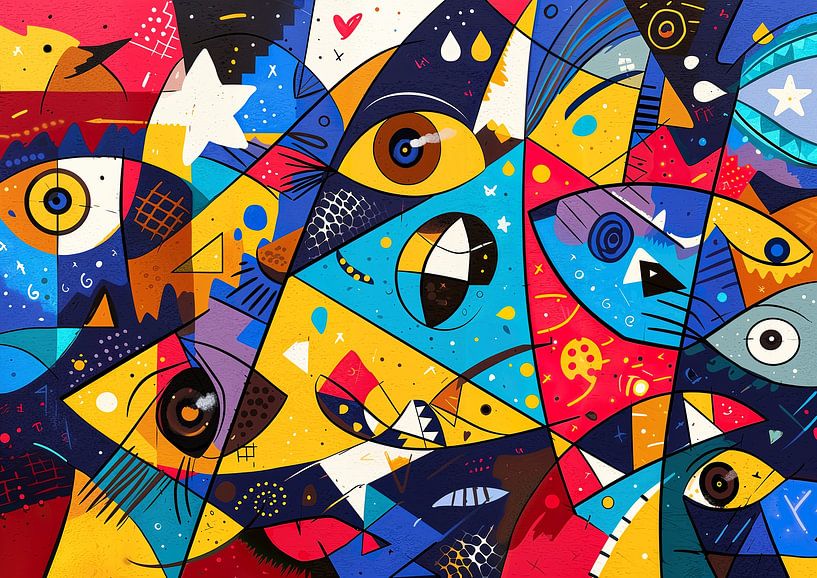 Happy Eyes | Coloured Face by OMG Art