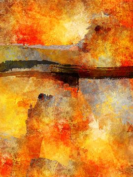 Zonsondergang abstract van Andreas Wemmje