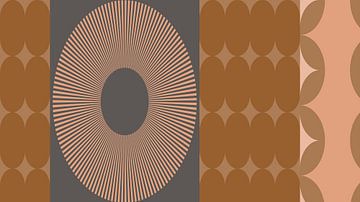 70s Retro geometrische kunst V van Dina Dankers