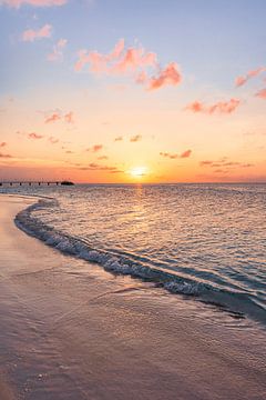 Bonaire zonsondergang aan het strand van Thea.Photo