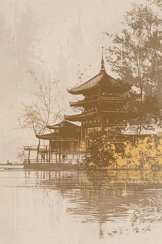 Japanse ZEN Kunst. Japans Landschap Tweeluik (Deel 2)