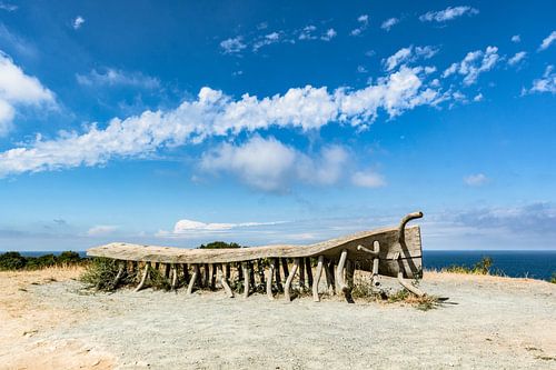 Waarschijnlijk de beroemdste bank op het eiland Hiddensee...