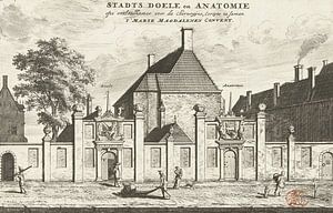 Coenraet Decker, Ansicht der Stadttore und des Chirurgenzimmers in Delft, 1678 - 1703