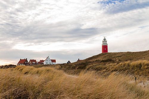 Leuchtturm in den Dünen von Texel.